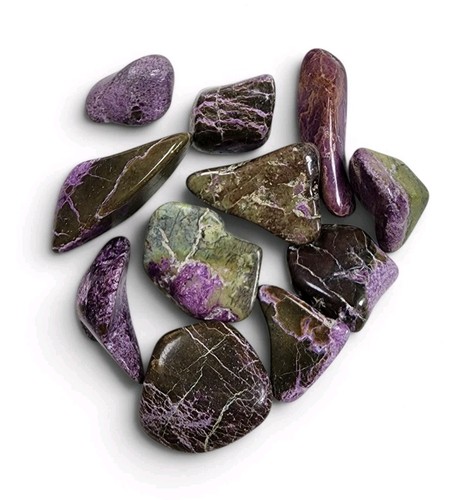 Stichtite polished stones 7 - polished, 22.7